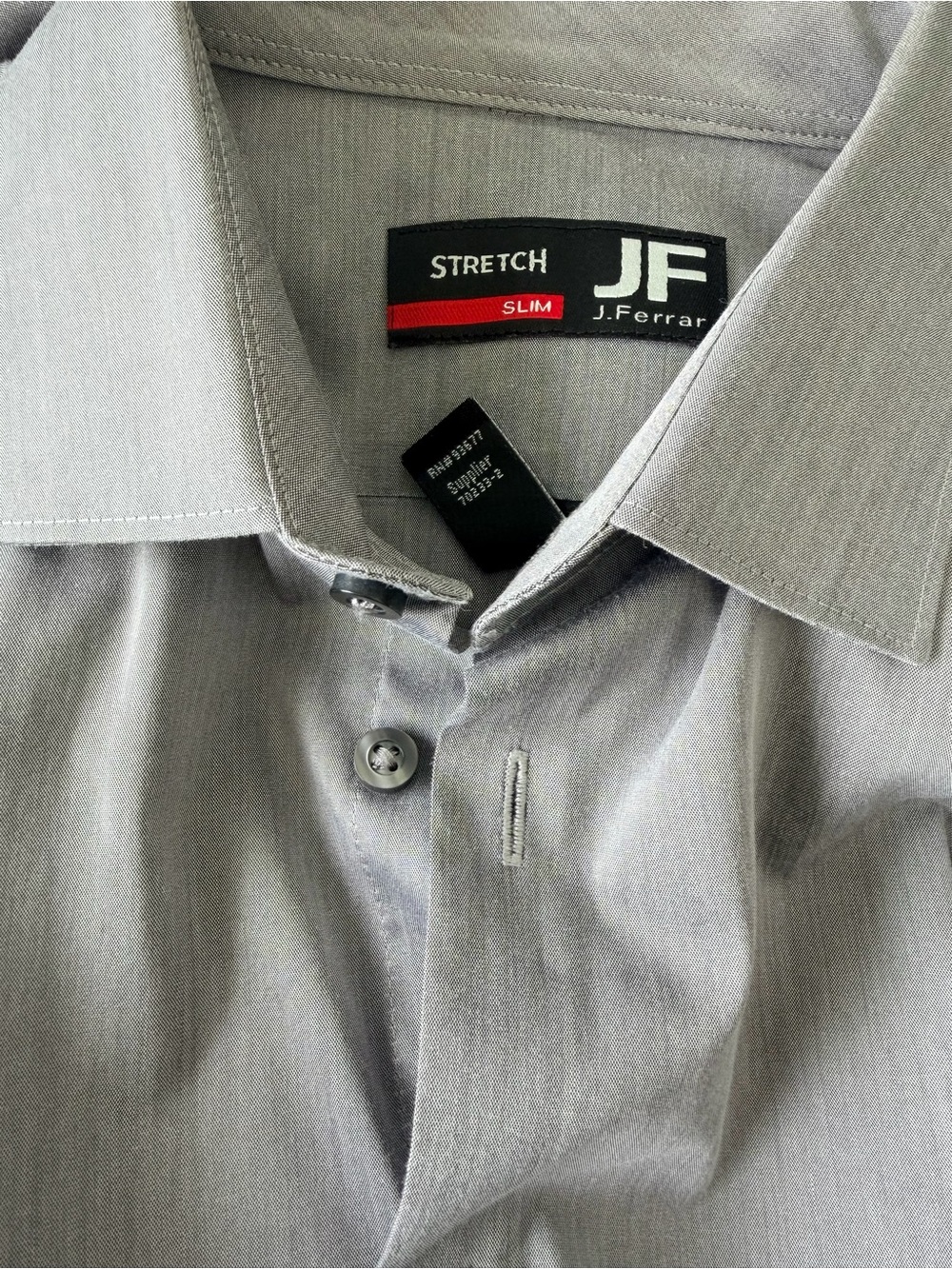 jf j.ferrar Slim Stretch Dress Shirt in Light Gray